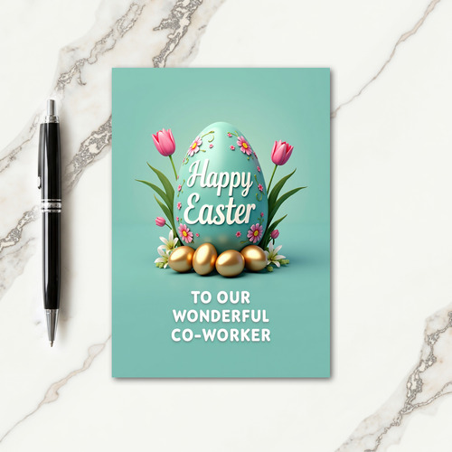 Elegant Springtime Egg Card