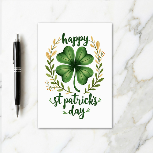Elegant St Patricks Day Card