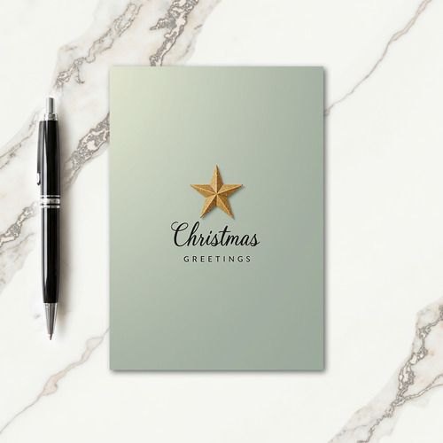 Elegant Star Christmas Card