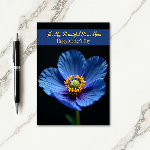 Elegant Step Mom Mothers Day Card