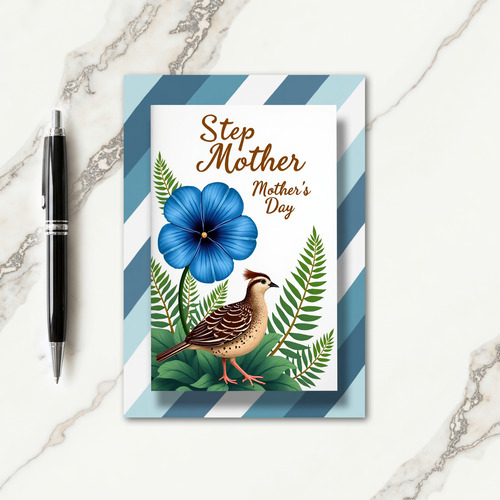 Elegant Step Mothers Day Script Card