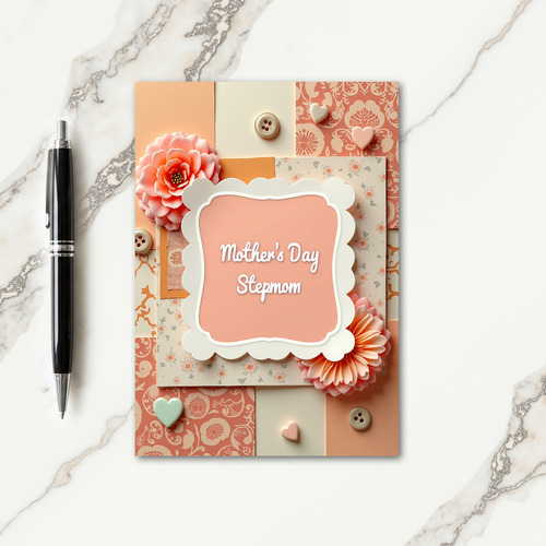 Elegant Stepmom Mothers Day Card