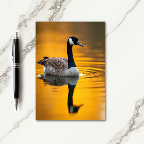 Elegant Swan Fathers Day Card