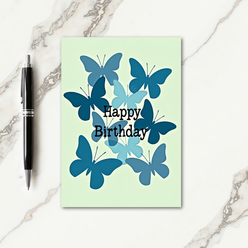 Elegant Swarm Birthday Card