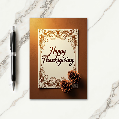 Elegant Thanksgiving Card thumbnail