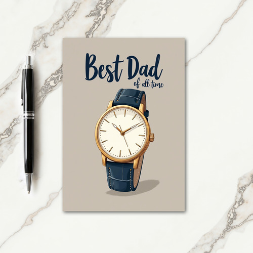Elegant Timepiece Fathers Day Card