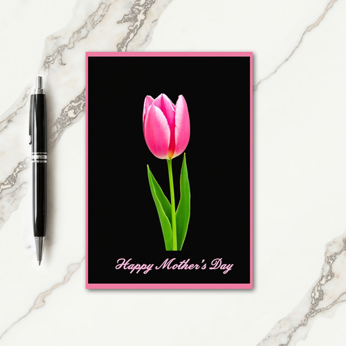 Elegant Tulip Mothers Day Card