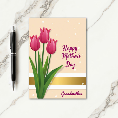 Elegant Tulips Mothers Day Card
