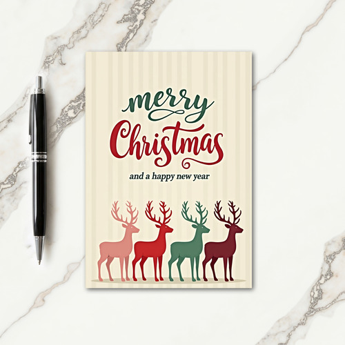 Elegant Typo Christmas Card thumbnail