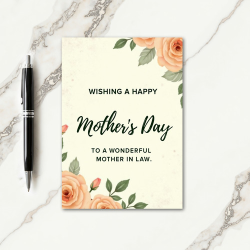 Elegant Typography Mothers Day Card