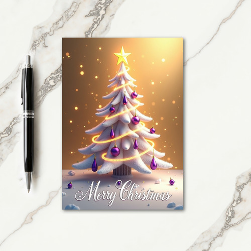 Elegant Velvet Tree Card