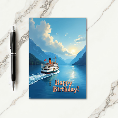 Elegant Vessel Birthday Card