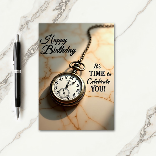 Elegant Watch Birthday Card