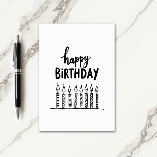 Elegant Whimsical Birthday Card