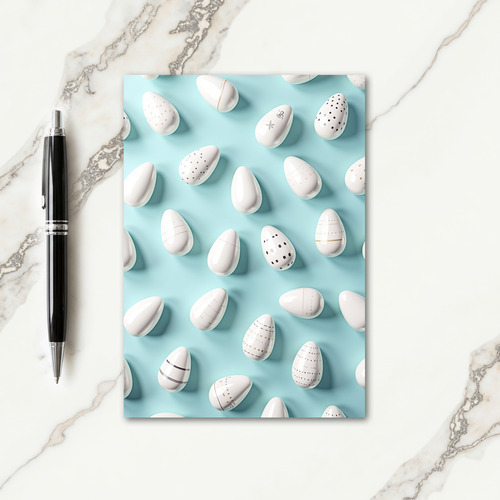 Elegant White Egg Design Card