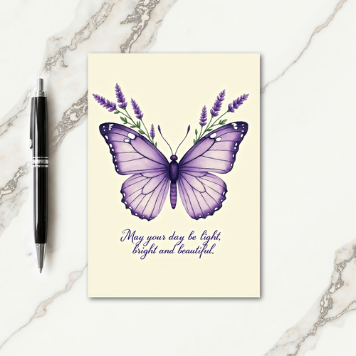 Elegant Winged Birthday Card