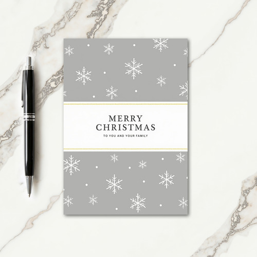 Elegant Winter Christmas Card