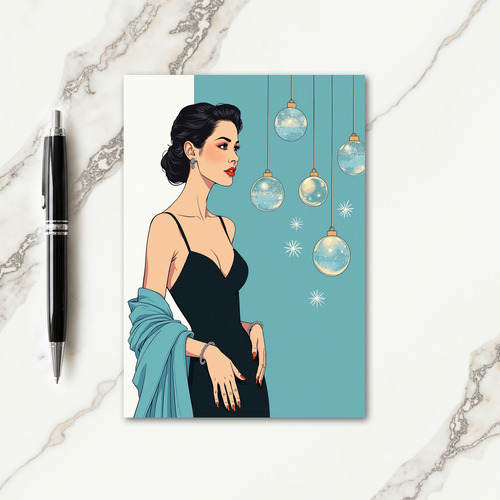 Elegant Winter Scene Card