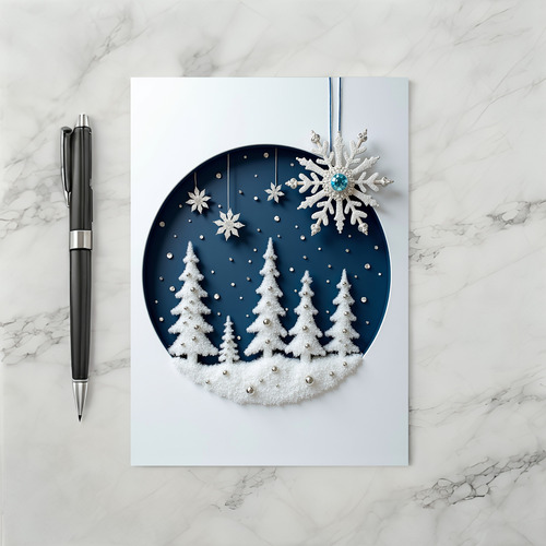 Elegant Winter Wonderland Card