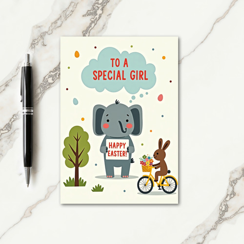 Elephant Happy Celebration Card