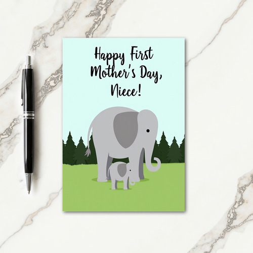Elephant Mothers Day Love Card