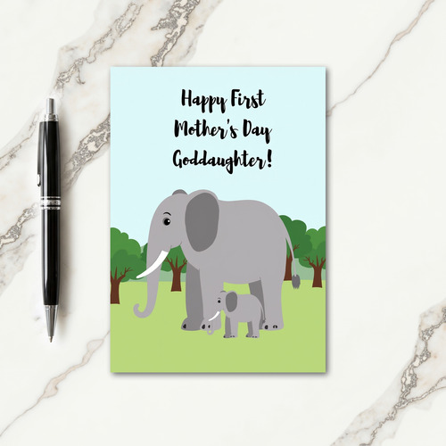 Elephant Sweet Mothers Day Card