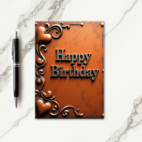 Embossed Birthday Art Card
