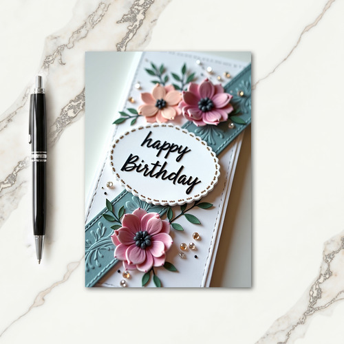 Embossed Birthday Card