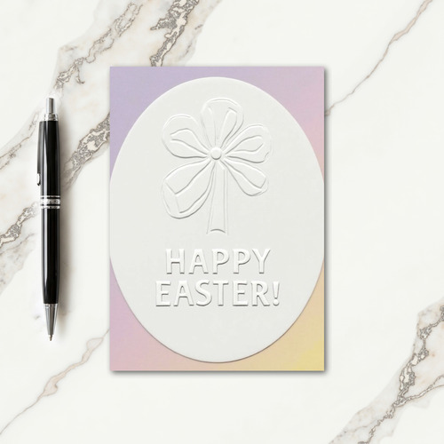 Embossed Easter Greeting Card