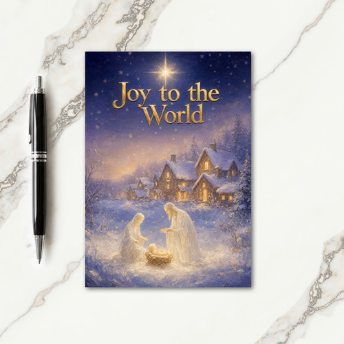 Embossed Foil Religious Christmas Cards