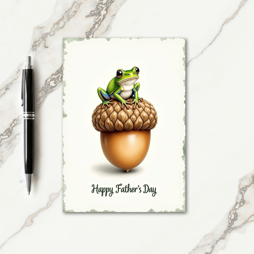 Emerald Amphibian Fathers Day Card