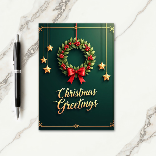 Emerald Berry Christmas Card