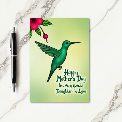 Emerald Bird Sweet Mothers Day Card