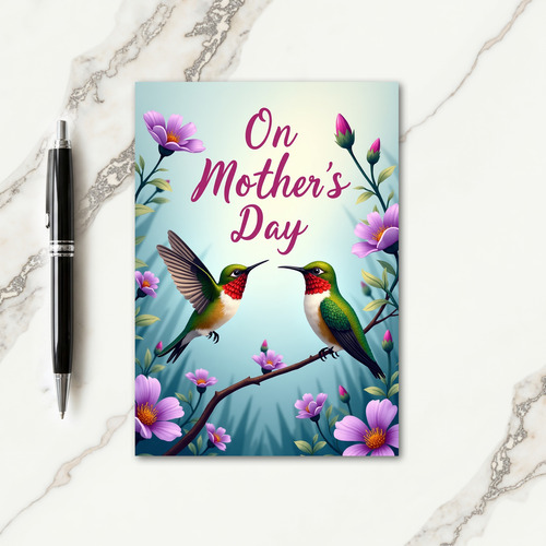 Emerald Birds Mothers Day Card