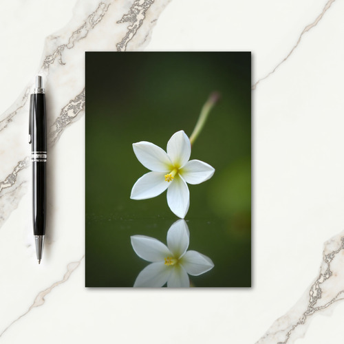 Emerald Bloom Reflection Card