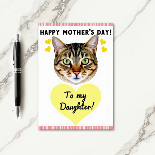 Emerald Cat Mothers Day Card