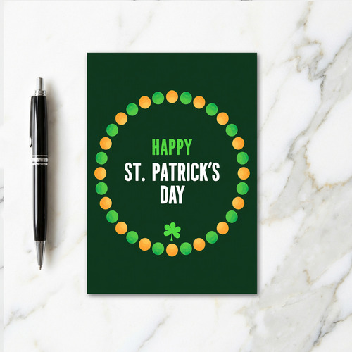 Emerald Circle St Patricks Card