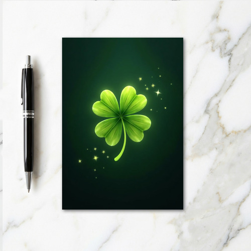 Emerald Clover Art Style Card