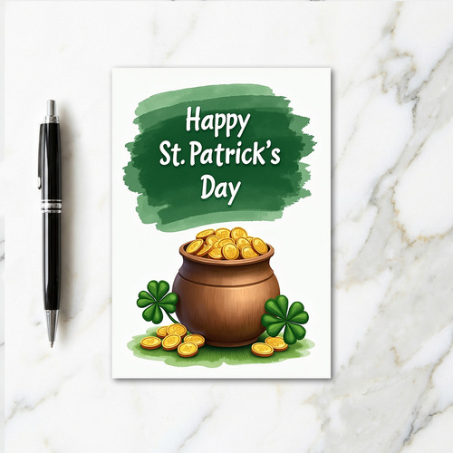 Emerald Clover Coins Card