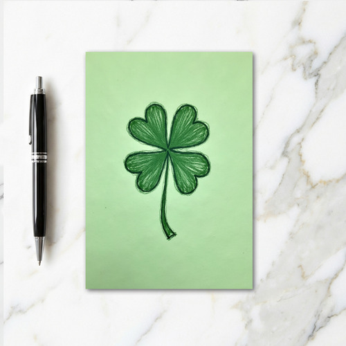 Emerald Clover Texture Card