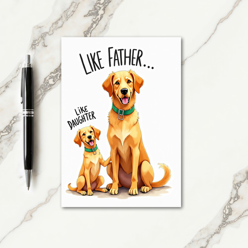 Emerald Collar Fathers Day Card