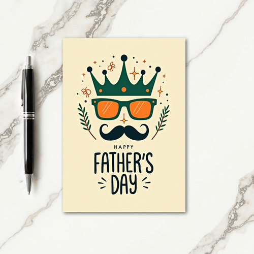 Emerald Crown Fathers Day Card