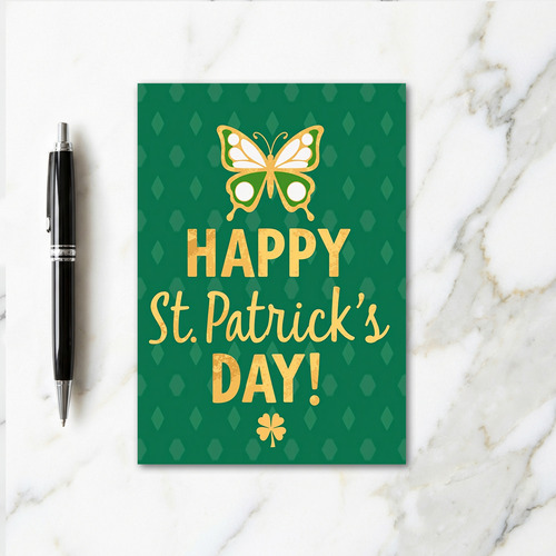 Emerald Diamond St Patricks Card