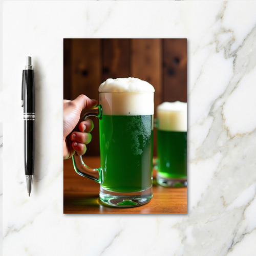 Emerald Drink Cheers Card