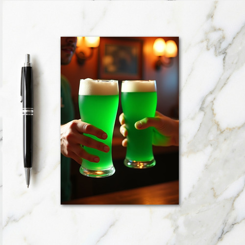 Emerald Drinks Toast Card