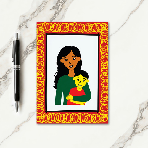 Emerald Embrace Mothers Day Card