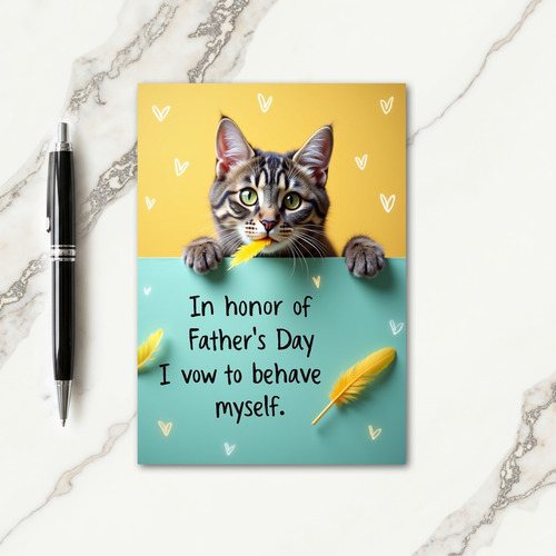 Emerald Eyed Fathers Day Card