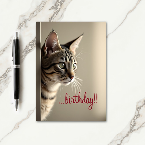 Emerald Eyes Birthday Card