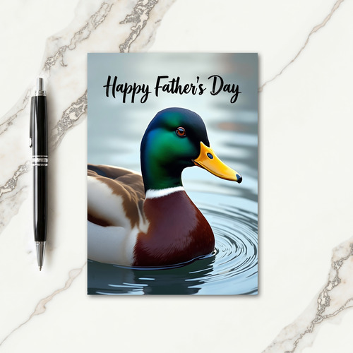 Emerald Fathers Day Bird Card
