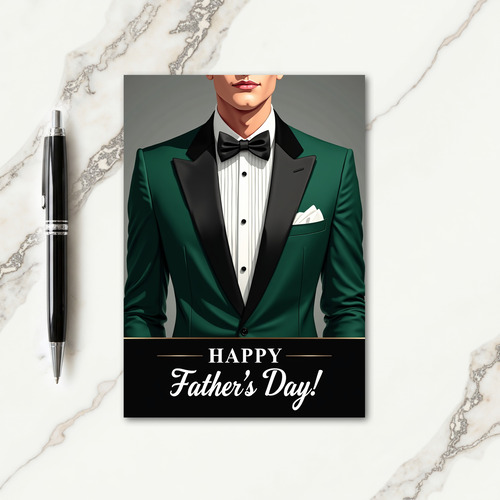 Emerald Fathers Day Card